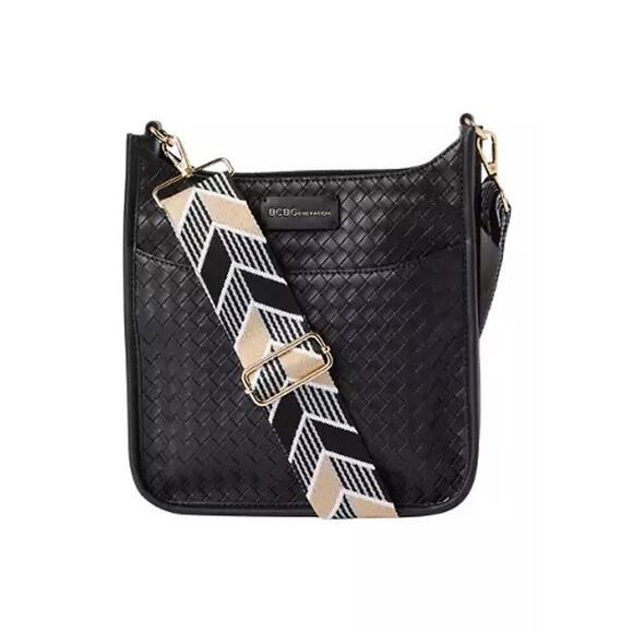 BCBGeneration Handbags - BCBGeneration 3-Piece Faux Weave Hobo Crossbody Bag Gift Set